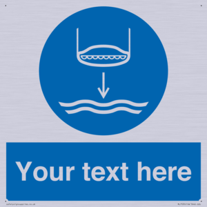 Custom Lower lifeboat to the water in launch sequence